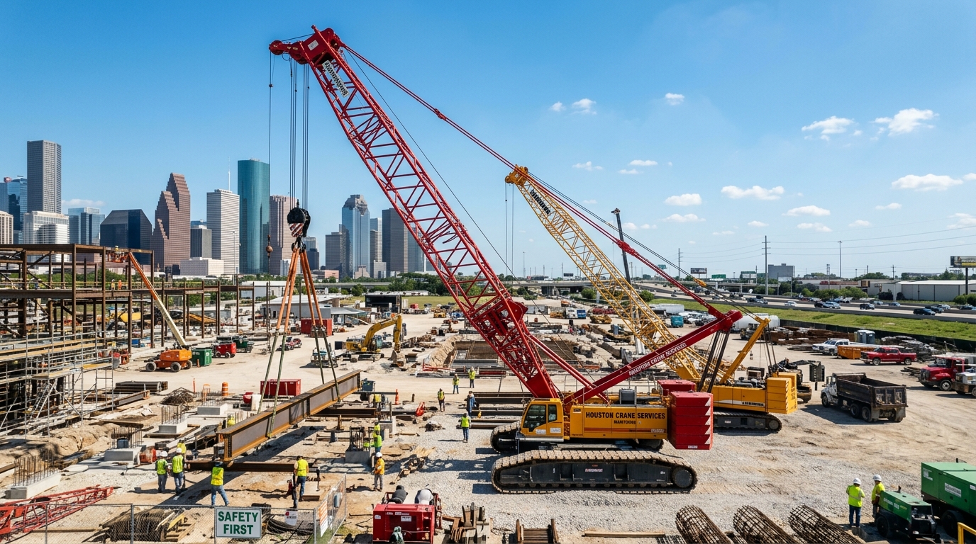 Houston Used Crane & Equipment Inventory Background